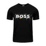 Camisa de manga corta con estampado de boss para hombre / hom78038