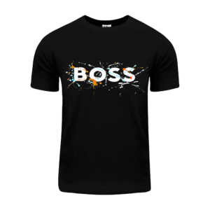 Camisa de manga corta con estampado de boss para hombre / hom78038