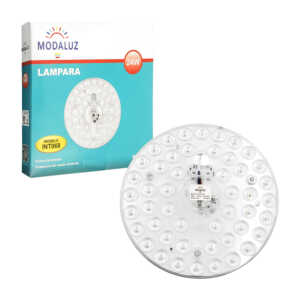 1pza Lámpara LED montable tipo plafón, redonda, con luz blanca ahorradora, variedad de usos / modaluz / int068