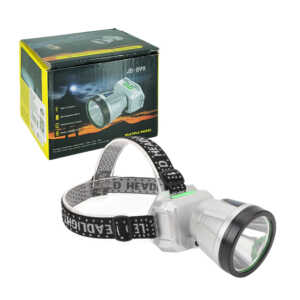 1pza Lámpara mediana de tipo minero, bicolor, con banda extensible y 3 modos de luz, variedad de colores / jb-899 / lam8692