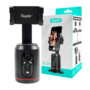 Soporte para celular con función de seguimiento facial automático, rotación de 360, control remoto y carga tipo c / jc-29