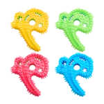 Juguete tipo mordedera para mascota, diseño ergonómico en forma de número, con textura de púas y ranuras para higiene dental, variedad de colores / jr2540 / 2540