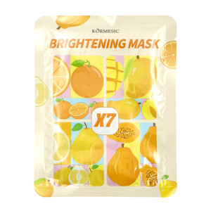1pza Mascarilla facial luminosa kormesic con extracto de mango, naranja y pera, 25ml / kmc57693