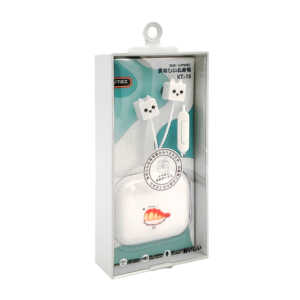 Audífonos inalámbricos manos libres con diseño de personajes animados y estuche para guardarlos, variedad de modelos y colores / kt-16 / sushi earphone