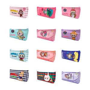 1pza lapicera de tela con 1 compartimiento y estampado de labubu, variedad de modelos y colores / l666 / colorera labubu