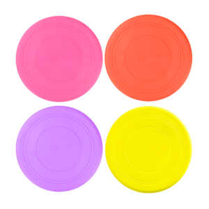 1pza Juguete lanzable frisbee para mascotas, de plástico flexible, variedad de colores / cw9790 / pet products