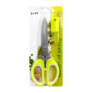 1pza Tijeras metálicas grandes para hierbas, con limpiador de cuchillas, variedad de usos / 23cms / tjr8827 / herb scissors