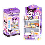 Juguete tipo mini estante con artículos de supermercado y estampado de los amigos de hello kitty, 22 pzas / supermarket / lu7164