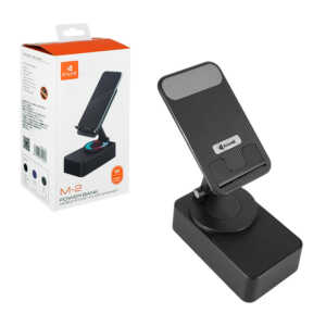 1pza Bocina cuadrada, recargable inalámbrica, con función de soporte para teléfonos, power bank e iluminación led, variedad de funciones / m-2 / m2 / kisonli