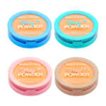 Polvo compacto facial doble million pauline de 28g con espejo y esponja, variedad de tonos / hey powder / m24-128 / fb-4127