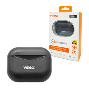 Audífonos inalámbricos tipo earbuds con doble micrófono de cancelación de ruido, almohadillas de silicona y estuche de carga  / m26 / 5h / vmex / ultra-hd enc call noise reductio