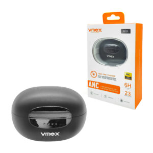 Audífonos inalámbricos bluetooth con cancelación de ruido, doble micrófono enc, estuche de carga ovalada con indicador led de batería frontal / m31 / vmex / anc+enc / 6h