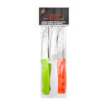 Set de 6 cuchillos de acero inoxidable con mango de plástico, variedad de colores / mt1314 / xinxin / fruit knife