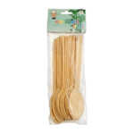Paquete con 12 cucharas de madera de bambú natural / mt1337 / pure wooden spoon