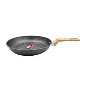 1pza Sartén antiadherente de 26cm con mango de madera / stone / p-11352