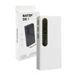 1pza Batería portátil / powerbank cuadrada de 20000 mah con 3 entradas usb, entrada v8 y lamparita led, variedad de colores / pb-030a