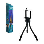 Soporte tripie con base flexible de 26cm, color negro / mobile phone tripod / ph034