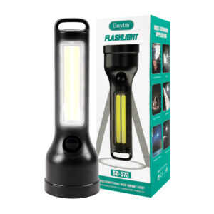 1pza Lámpara de mano led, recargable, de plástico, con 4 modos de iluminación, variedad de funciones / buytiti / flashlight