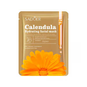 1pza Mascarilla facial reparadora sadoer con extracto de caléndula, 25g / sd06219