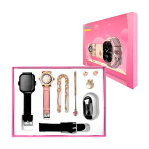 Set de smartwatch con 2 correas de goma intercambiables, reloj de mano, cargador y accesorios para dama, variedad de funciones / a68 plus / t-a68