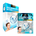 Paquete con 10 mascarillas faciales con ácido hialurónico y retinol / magic moon / 7018 / tc-7018