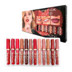 Set con 12 labiales líquidos en tonos nude, efecto matte de larga duración y aprueba de agua, variedad de colores / lipstick matte / ts-273 / 626-1