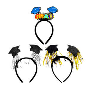 1pza Diadema decorativa con resortes y temática de graduación / congrats grad / ts-562