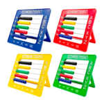 Abaco cuadrado de plástico escolar con soporte, variedad de colores / tt800 / toys / 8198-a