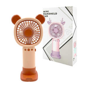 Ventilador de mano con soporte para celular orejas y/o cuernos y sticker decorativos, variedad de modelos y colores / vt101 / mini handheld fan