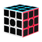 Cubo rubik 3x3x3 con fondo de color y stickers negros / y-107-2