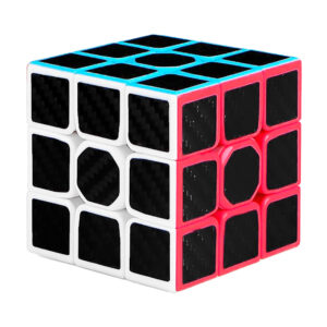 Cubo rubik 3x3x3 con fondo de color y stickers negros / y-107-2