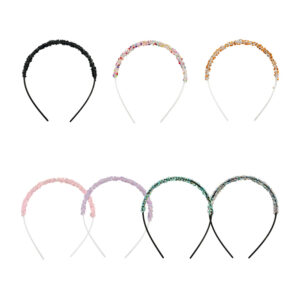 1pza diadema delgada para el cabello con pedreria, variedad de colores / y-71 / diadema diamante / diadema plástica