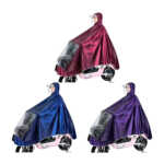 Impermeable - chubasquero con gorro y pantalla transparente para manejar motocicleta, variedad de colores / wq-011 / yty-322