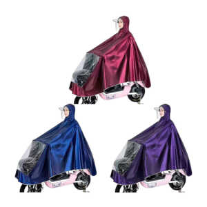 Impermeable - chubasquero con gorro y pantalla transparente para manejar motocicleta, variedad de colores / wq-011 / yty-322