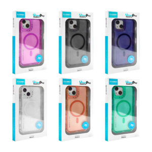 1pza Funda protectora de plástico rígido para iphone, con función de magsafe, montable en 3 piezas y esquinas reforzadas, variedad de modelos / urban play clear magsafe / kbod