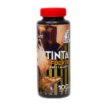 Bote de tinta para zapatos en color café de 100ml / tinta fuerte para calzado / tinta el oso / 8101a / 081018