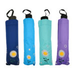 Paraguas - sombrilla de bolsillo con estampado de margaritas y protección uv, variedad de colores / paraguas flores / 11382-7
