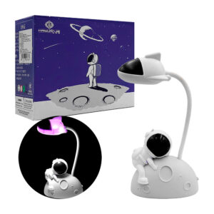 Lámpara de escritorio con diseño de astronauta abrasado de la luna, recargable con 2 modalidades de iluminación, variedad de colores y modelos / l212-121jt / 121jt