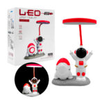 Lámpara de escritorio en forma de astronauta recargable con cohete sacapunta decorativo, variedad de colores y modelos / l212-121jv / hk28-1a / hk28-1b
