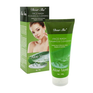 1pza Limpiador facial espumoso con extracto de aloe vera, variedad de usos / dear she / 100g / face wash