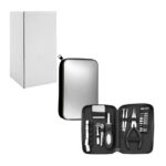 Estuche compacto metálico de herramientas con flexómetro, desarmador, pinzas y puntas intercambiables / 148qt / l26-148qt / bolsa metálica herramientas