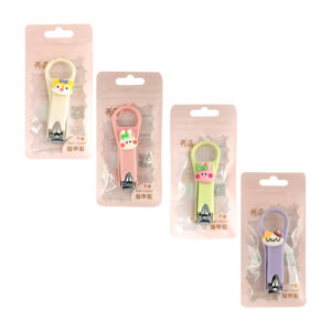 1pza cortauñas metálico pequeño con recubrimiento de plástico con figura decorativa de animalito en 3d, variedad de modelos y colores / cortauñas kawaii / 19784019 / nail clipper
