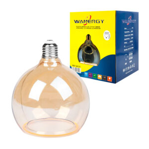 Foco - bombilla de filamento led estilo vintage en forma de globo con aro de luz inferior, e27, 8w, protección ip20 / 66101