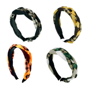 1pza Diadema para cabello tricolor, con diseños de tela trenzada, variedad de modelos / just for you / lu7544