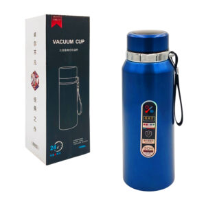 Termo liso de acero inoxidable con capacidad de 1000ml, variedad de colores / vacuum cup / 8019