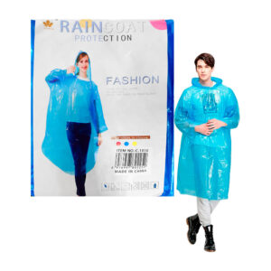 Impermeable de plástico tipo poncho translúcido para adulto, variedad de colores / zy-c1010 / c.1010 / raincoat protection / fashion / yuluo wutong