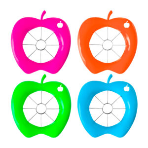 Cortador de fruta en forma de manzana, variedad de colores / descorazonador de manzana / 8138 / cortador manzana