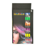 Set de 6 peines con tiza para teñir el cabello con diferentes colores instantáneos temporales / c198-610z / hair color comb