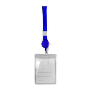 1pza Funda protectora para gafete vertical, transparente, con colgante elástico, variedad de usos / 12x8.5cm / stelan / portagafet