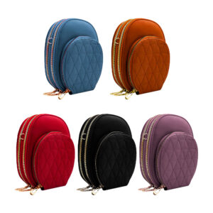 Bolsa de mano con 3 compartimentos y correa para dama, variedad de colores / a022